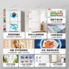 Haier produces refrigerator 521 dual-system dual-cycle ultra-thin zero-embedded 502-liter cross-door four-door first-class energy-efficiency air-cooled state subsidy Leader 502L + ultra-thin zero-embedded + dual-system dual-cycle + global double sterilization