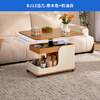 CHEERS movable small coffee table, side table, sofa side cabinet, folding lift, multi-functional home 2025 new BJ12 wood color