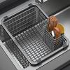 Munich 304 stainless steel sink drain rack kitchen multi-functional hanging drain basket water filter storage chopstick cage storage rack 38 bright 304 stainless steel encrypted version (inner length 34~34.9CM)