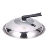 HKNA304 stainless steel pot lid, food grade, household thickened cooking iron pot lid, universal tempered glass, explosion-proof and high temperature resistant, 304 food grade stainless steel, ball style, 30cm (suitable for pot inner diameter 30-31cm)