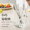 Guangyi Fork Fruit Fork Steak Western Food Cutlery Set 304 Stainless Steel Extended Fork Head 5 Pack GY1276