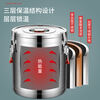 Pingxing's new product Yuzhang stainless steel insulation bucket commercial large-capacity rice bucket soup porridge bucket stall ice bucket milk tea B new multi-layer thickened insulation bucket without faucet 80L heat preservation for 24 hours