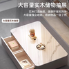 Gupujia slate coffee table living room hospitality tea table handle-free household small apartment light luxury floor-standing large tea table TV cabinet combination