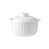 Baijie stew pot ceramic bowl soup bowl water-proof stew pot liner steamed egg porridge bird's nest pot tableware with lid spoon small size 320ml