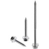 Vinoa 410 stainless steel screws, exterior wood screws, color steel tiles, carpentry screws, stainless steel photovoltaic special self-tapping screws 5.5*63 (220 pieces in a box) free sleeve