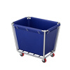 Yigongding Linen Cart Room Service Cart Hotel Multifunctional Cleaning Trolley Cleaning Cart Disassembled Blue