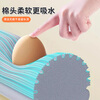 Jia Bangshou Sponge Mop 33cm*2 Cotton Head Hand-Free Second Squeeze Water Colloidal Cotton Household Mop Cleaner 2025 Mopping Artifact