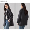 Handu Clothing House Gaozhi Commuting Style Long-haired Wool Hand-Length Double-sided Wool Coat 2025 High-end Wool Coat