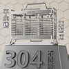 Yuzhishu kitchen rack 304 stainless steel chopstick storage box chopstick tube chopstick basket wall-mounted chopstick cage drain chopstick cage 2 compartments 304 stainless steel table-mounted