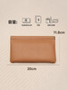 Hesu Wallet Women's 2025 Coin Purse Long Soft Leather Large Capacity Women's Cash Can Hold Hundred Yuan Purse Clutch Soft Leather Coin Purse Brown