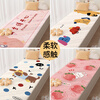 Di Zhuoyi Cartoon Ventilation Bay Window Cushion Window Sill Cushion 2025 New Imitation Cashmere Autumn and Winter Master Bedroom Balcony Plush Cushion Princess please be happy (cloth bottom imitation cashmere) Customized contact customer service / Single shot will not be shipped