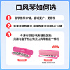 Feifan Feifan 37-key mouth organ for primary school students, children and adults, professional performance wind instrument, pink