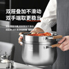 Zhang Xiaoquan Pangdundun series multi-purpose steamer 304 stainless steel three-layer multi-bottom steaming fish pot steaming soup pot gas stove induction cooker deepening and widening 20cm