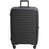 Samsonite's new trolley case RESTACK series KO6 striped suitcase, lightweight and wear-resistant boarding case, large capacity suitcase KO6 black 20 inches (expandable)