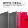 Baigang all-steel explosion-proof cabinet chemical safety cabinet flammable and explosive hazardous chemicals storage cabinet 90 gallon red thickened version