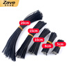 ZAVE double-ended tinned wire conductor electronic connecting cable jumper black 10cm (100 pieces)