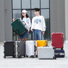 Xiaomi Li high-end suitcase can seat 22 people, suitcase for men and women, 20 boarding suitcase, college student business large capacity, 26 trolley case, supreme aluminum frame model, dark gray 24 inches, gold size