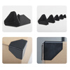 Jiuqiangu carton corner protector, anti-collision triangle corner protector, express packaging, logistics and transportation plastic corner protector, anti-collision corner, packaging box protection edge 60*60*60*1.1MM 100 pieces
