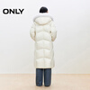 ONLY2025 Winter New 90 White Goose Down Detachable Fox Big Fur Collar Down Jacket Women|125412004 A06 Swire White XS