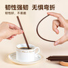 Temeiju coffee stirring stick disposable straws individually packaged double row two-hole hot drink straws 100 pieces