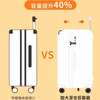 Youerlen suitcase, multifunctional trolley case, extra large capacity, coded five-wheel suitcase, fashionable and trendy, men and women can board the plane, Haoyue white classic model, with hook, brake wheel, spring shock absorption, 26 inches, 37-point case, extra large capacity