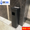 MPPMCK stainless steel vertical ash column outdoor trash can with ashtray outdoor smoking area smoke extinguishing barrel large ash thickening can be fixed 111C