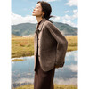 Mohan Yimei Alpaca Mulberry Silk Sheep Wool Double-sided Wool Jacket 25 Winter Lapel Temperament Maillard Coat