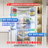 Rongsheng 516-liter double-clean double-cross door refrigerator household first-class energy efficiency air-cooled frost-free frequency conversion independent double-cycle refrigeration and freezing large capacity BCD-516WD1FPA white active purification and sterilization