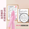 Best helper household gloves disposable nitrile kitchen dishwashing durable antibacterial regular L size pink 30 pieces food grade