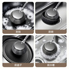 Added stainless steel pot brush, kitchen special pot washing steel ball brush, long handle dishwashing cleaning brush, pot brushing artifact does not shed wires