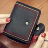 Jiayin 2025 new fashion small wallet short women's anti-theft brush multi-card slot card bag soft leather wallet women's short wallet CX-256 black