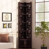Craftsman decorative corner cabinet corner cabinet household multi-layer corner cabinet wall cabinet wine cabinet bedroom multi-functional storage shelf bookshelf corner cabinet upgraded bold version three-layer doorless version