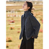 Mohan Yimei Alpaca Mulberry Silk Sheep Wool Double-sided Wool Jacket 25 Winter Lapel Temperament Maillard Coat