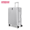 Samsonite's Aluminum Frame Suitcase Trolley Travel Spinner Password Box Fashionable Business Travel Men's and Women's TY1 Matte Silver | Aluminum Frame 24 Inch | 4.61kg | Required to be checked in