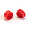 Yifengyuan plastic threaded protective sleeve dust cover screw oil pipe joint internal and external cap red pipe casing plug plastic cap inner plug M24*1.5 (100 pieces)