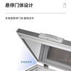 KUAIER ultra-low temperature minus 60 degrees freezer all stainless steel horizontal commercial quick-frozen low-temperature seafood deep-freezing freezer minus 65 degrees 695 liters 1950*880*940