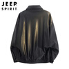 JEEP SPIRIT Jeep leather jacket men's motorcycle jacket men's autumn and winter high-end casual American fashion brand top clothes