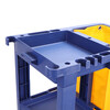 Cleaning cart multi-functional cleaning trolley hotel room special tool cart property linen hygiene cart thickened blue thickened without cover