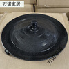 Korean-style cast iron pot lid barbecue grill with handle commercial enamel-coated baking pan traditional pork belly pot lid grill pan with handle cast iron pot lid grill pan 46cm