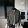 SWAMP AREA flight jacket men's autumn and winter velvet thickened warm beautiful cotton coat SWC296JR rock gray XL