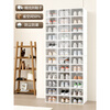 MieLanat Thickened Shoe Box Flip Shoe Storage Folding Storage Box Drawer-Type Transparent Shoe Cabinet Plastic Shoe Rack Space-Saving Artifact Upgraded Thickening - Stronger Load-bearing Size 44 Male White Total 6 Pieces Width 23_ 0x0x0cm