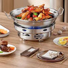 Windproof alcohol stove for home use stainless steel commercial new base commercial hotel kitchen small hot pot alcohol stove + 26cm dry pot (with lid) 26cm