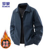 ROMON Executive Jacket Men's Autumn and Winter Thickened Warm Cotton Clothing Men's Business Casual Jacket Navy XL