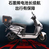 Dalong Yinghao Intelligent High-speed Long-distance Electric Motorcycle 72v Takeaway High-Power Battery Long-Range Electric Motorcycle Dark Night Black/Speed 50M/Front and Front Disc Brakes/Tail Box Panel 72V26A/New Black Gold Graphene Battery/Wooden Frame Delivered