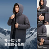 Bosideng 2025 winter outdoor mid-length loose hooded stand-collar down jacket B250241223