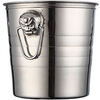 Stainless steel ice bucket high-looking bar KTV champagne commercial beer red wine household creative small ice bucket supplies 3 liters natural tiger head ice bucket free ice clip