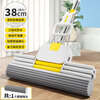 Jiang Tingke enlarged sponge mop, large size 38CM, three rows of rubber cotton, water squeezing roller, absorbent, hand wash-free, durable and strong, lazy roller type mop 1