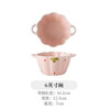 Girly Heart Strawberry Double-Eared Bowl Spoon Soup Bowl Salad Bowl Rice Bowl Household Bowl High-Looking Young People Underglaze Colored Tableware Strawberry Double-Eared Bowl (1 Bowl 1 Spoon)