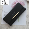 Kangaroo (KANGAROO) versatile fashion day simple buckle elegant women's wallet multi-functional large capacity long wallet C119-140 red