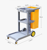 Hotel cleaning tools linen cart cleaning cart cleaning cart multi-functional trolley garbage truck cart blue without cover regular thickening Chaobao brand